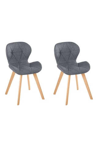 2 chaises en bois et hêtre Gatsby - 47,5 x 79 x 50 cm