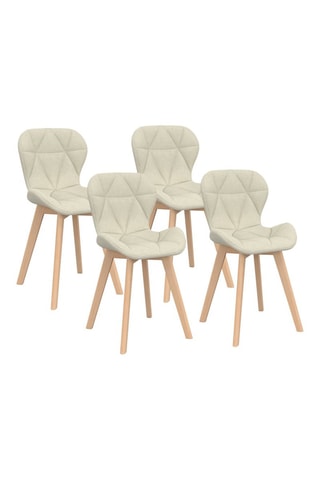4 chaises en bois Gatsby - 46 x 79 x 50 cm