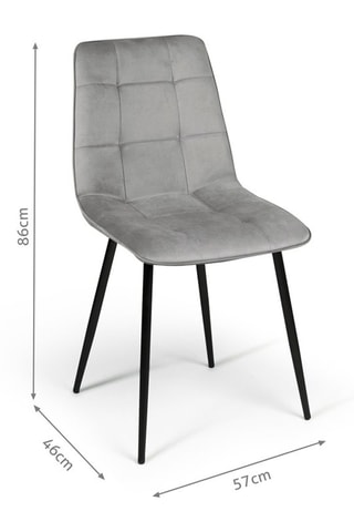 4 chaises Linda - 46 x 86 x 57 cm