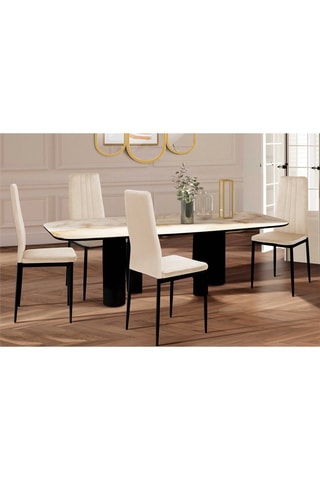 4 chaises Jade - 39 x 96 x 41,5 cm