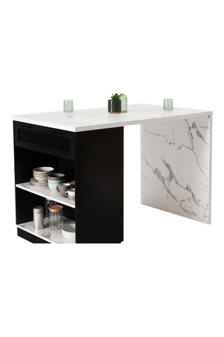 Ilot central de cuisine Marius - 130 x 90,5 x 80