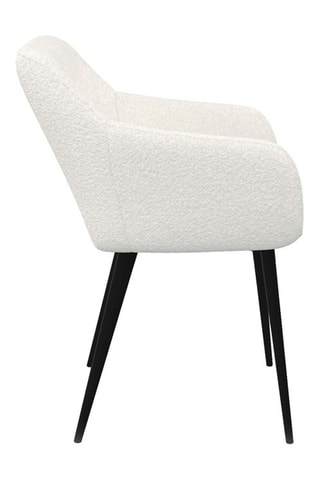 2 fauteuils Louna - 57 x 80 x 42 cm - Tissu bouclette