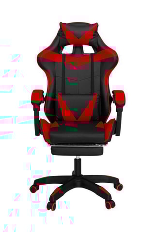 Fauteuil à roulettes - Noir et rouge