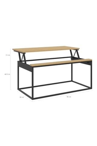Table basse Memphis - 90 x 48 x 40,5/53,5 cm