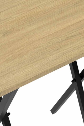 2 tables d'appoint pliables Memphis - 48 x 36 x 65 cm