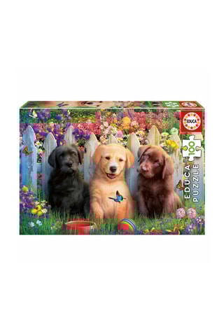 Puzzle 3 chiots - 100 pièces - Dès 6 ans
