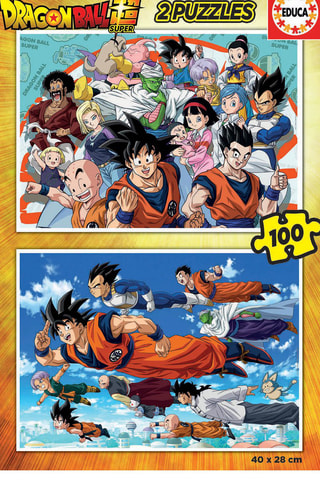 2 puzzles Dragon Ball Super - 2 x 100 pièces
