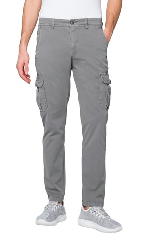 Pantalon cargo slim Jasper - Gris clair