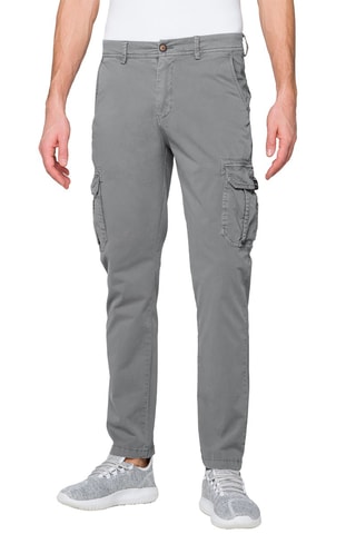 Pantalon cargo slim Jasper - Gris clair