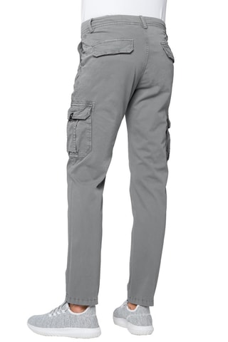 Pantalon cargo slim Jasper - Gris clair