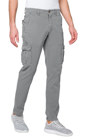Pantalon cargo slim Jasper - Gris clair