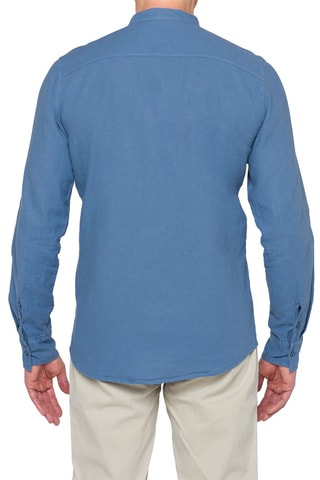 Chemise regular en lin Tongareva - Bleu