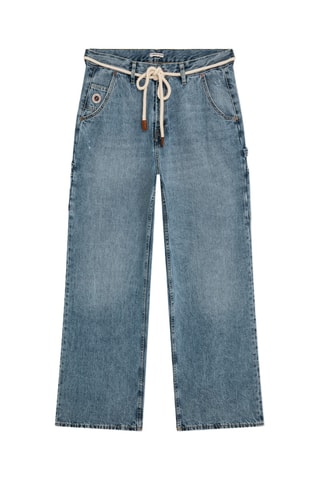 Jean cargo - Bleu délavé