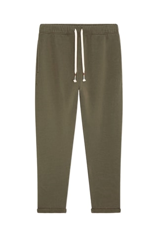 Jogging en coton biologique - Kaki foncé