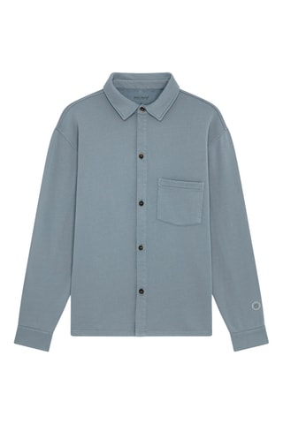 Surchemise en coton biologique - Bleu gris