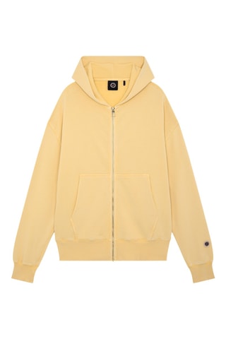 Sweat oversize à capuche - Jaune pâle