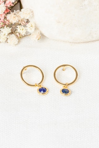 Boucles d'oreilles Maud Lapis-lazulis