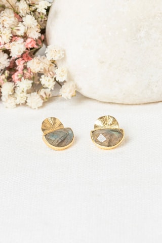 Boucles d'oreilles Estela Labradorites