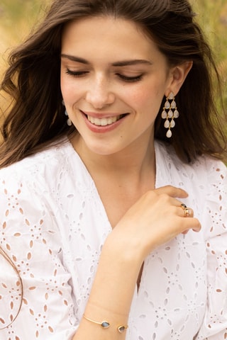 Boucles d'oreilles Darcy Pierres de lune