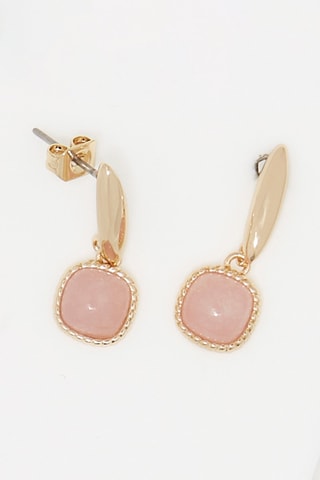 Boucles d'oreilles Phybie Quartz rose
