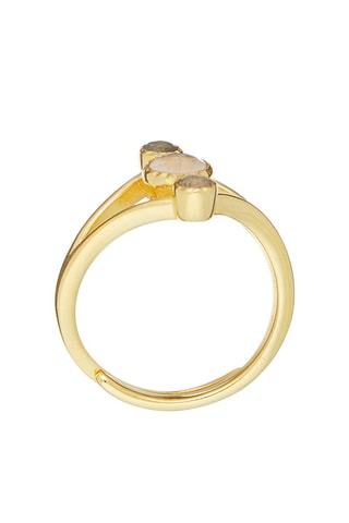 Bague Quartz et labradorites