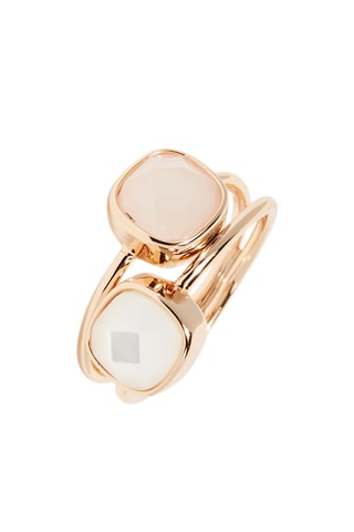 Bague Amaïa Quartz rose et nacre