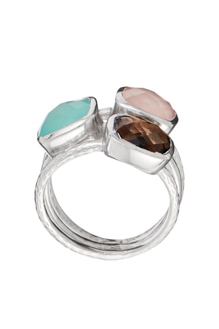 Bague Elsa Quartz et aqua calci
