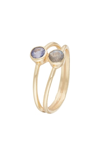 Bague Adela Iolite et labradorite