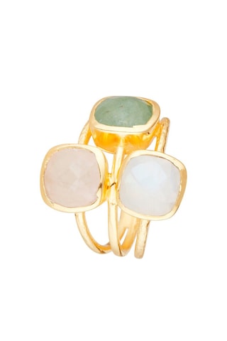Bague Elsa Aventurine et quartz