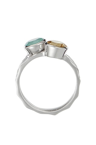 2 bagues Cléa  Aqua calci et citrine