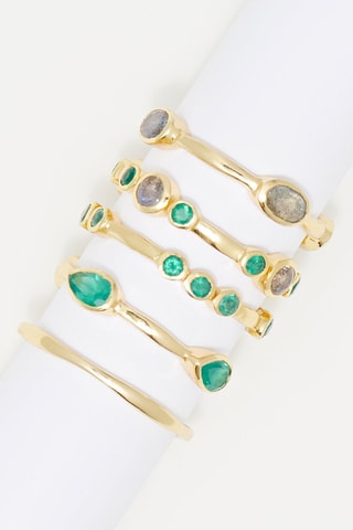 Bague Calie Labradorites et onyx