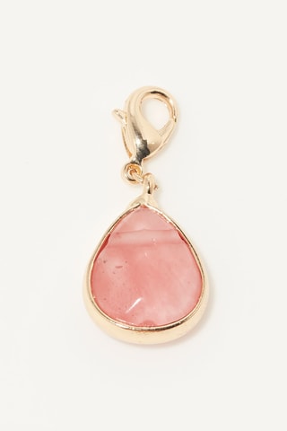 Charm Virgile - Quartz rouge 