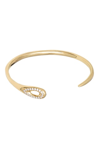 Jonc - Plaqué or jaune et topazes