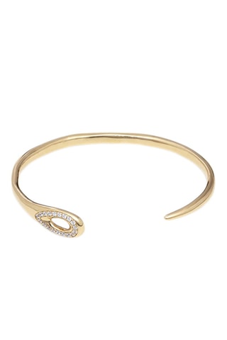 Jonc - Plaqué or jaune et topazes