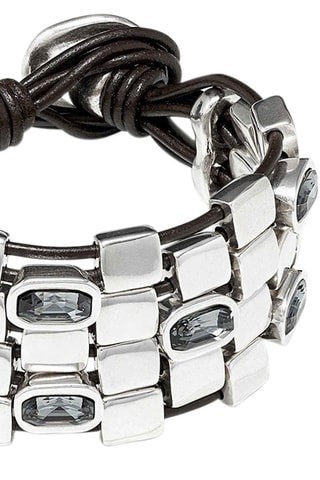 Bracelet multi-rangs - Plaqué argent
