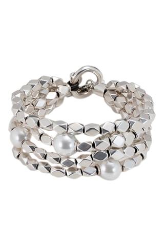 Bracelet multi-rangs - Plaqué argent