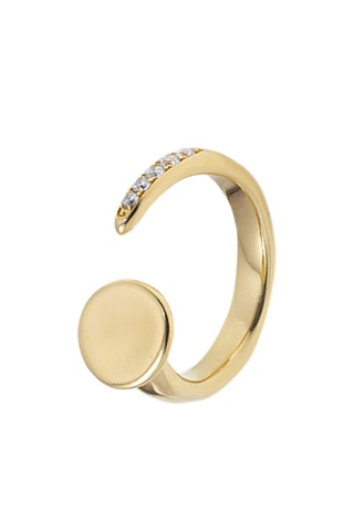 Bague Shine - Plaqué or jaune et topazes