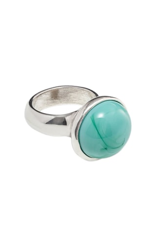 Bague - Plaqué argent et verre de Murano
