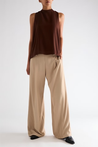 Pantalon palazzo - Beige