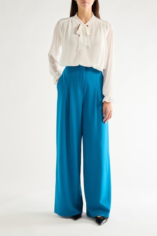 Pantalon palazzo - Bleu