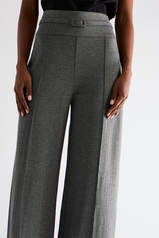 Pantalon taille haute - Gris