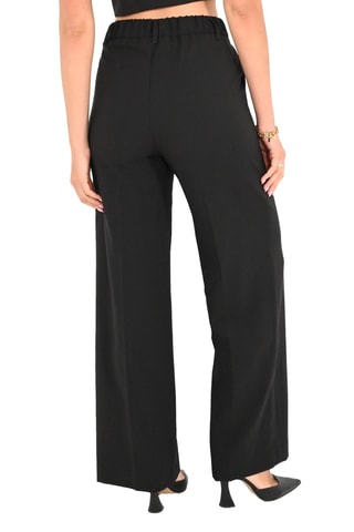 Pantalon wide legs taille haute - Noir