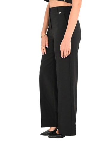 Pantalon wide legs taille haute - Noir