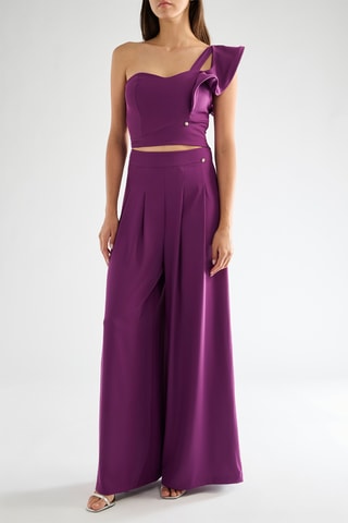 Pantalon palazzo - Violet