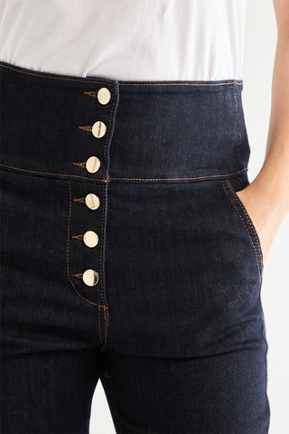 Jean taille haute - Bleu foncé