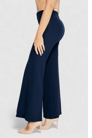 Pantalon taille haute - Bleu marine