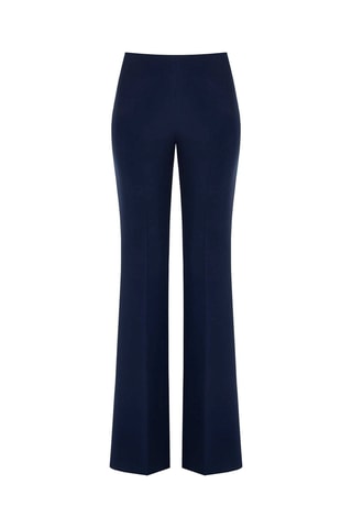 Pantalon taille haute - Bleu marine