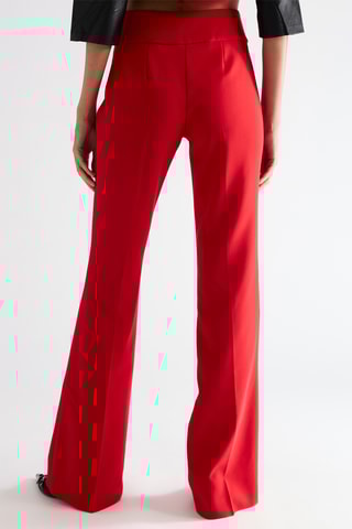 Pantalon taille haute - Rouge