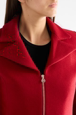 Manteau en laine - Rouge