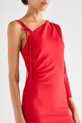 Robe fourreau - Rouge